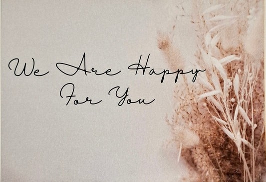 "We Are Happy For You" Gift Card